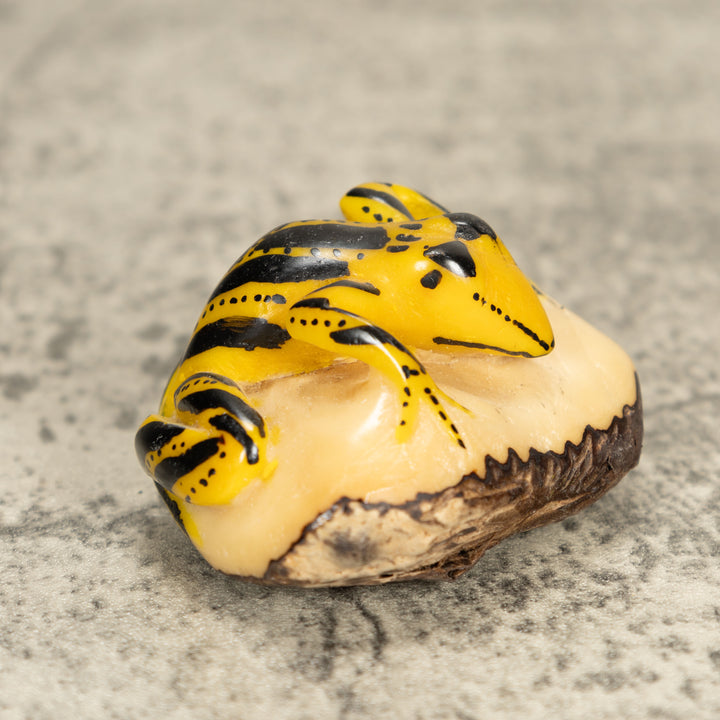 Vintage Frog Tagua Nut Carving