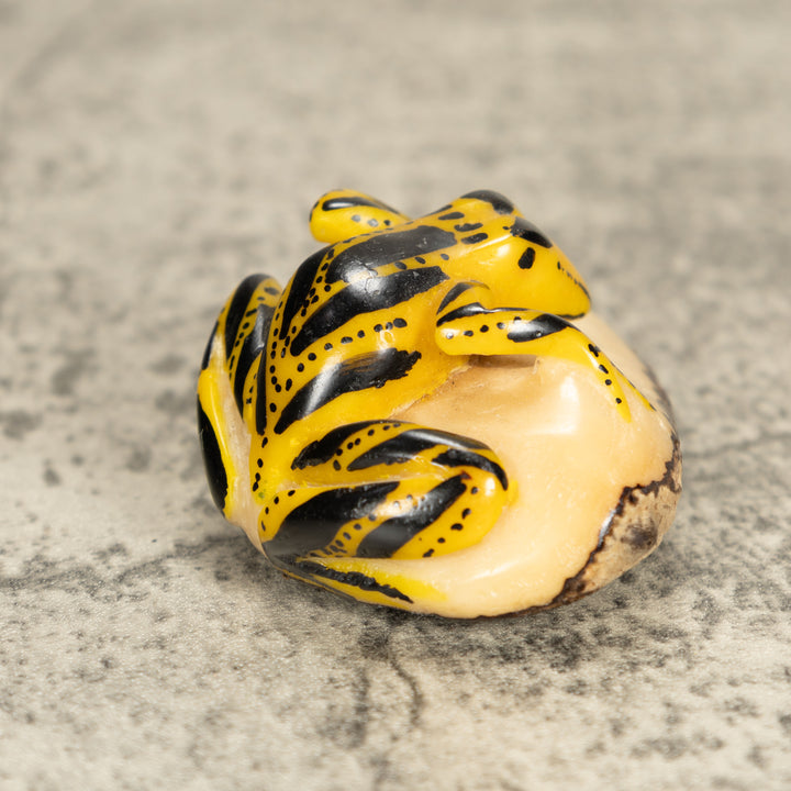 Vintage Frog Tagua Nut Carving