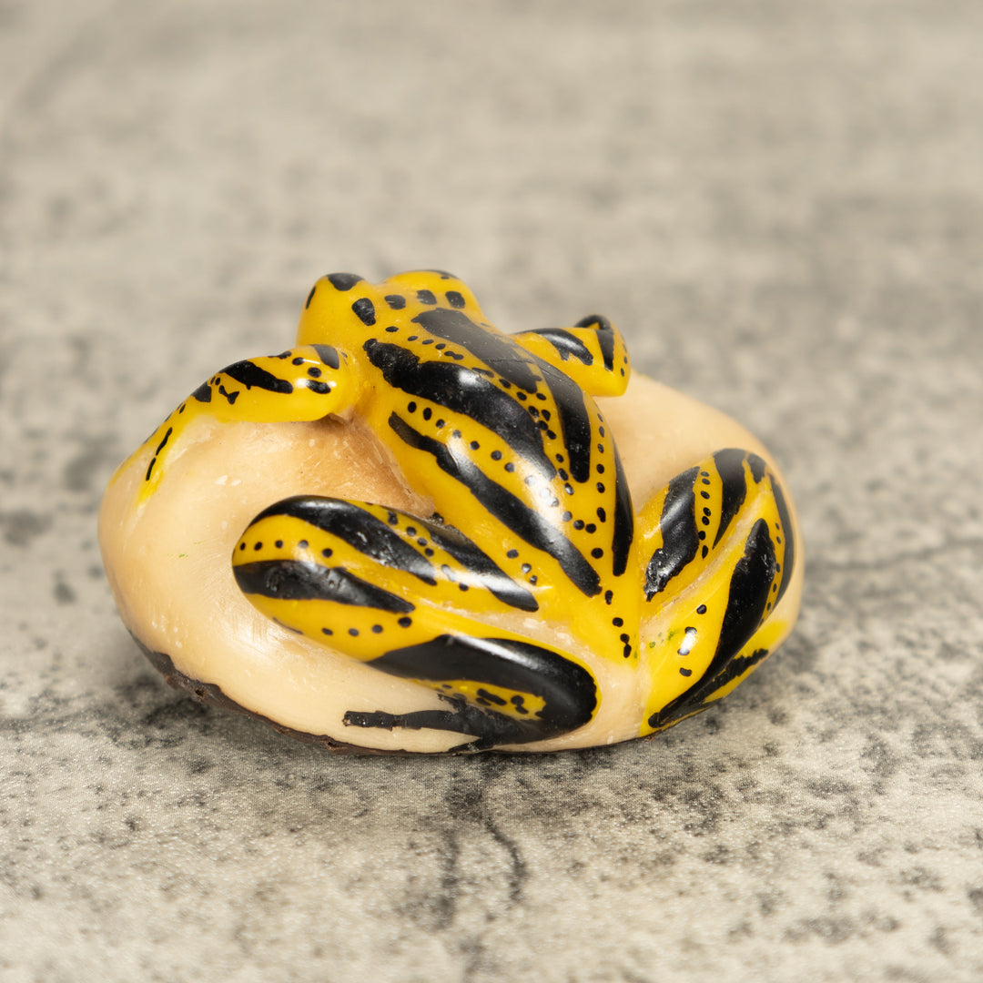Vintage Frog Tagua Nut Carving