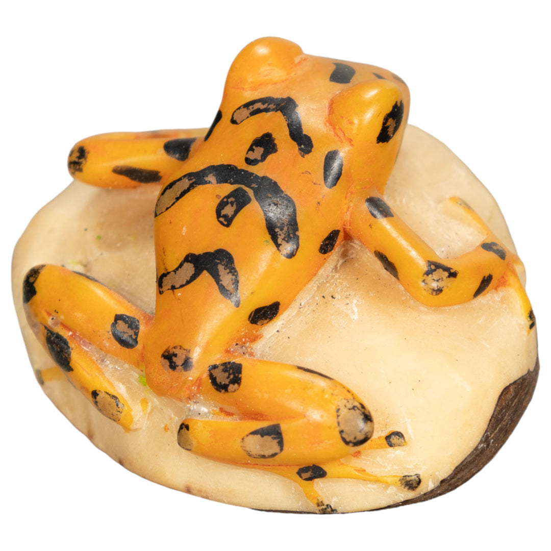 Vintage Frog Tagua Nut Carving