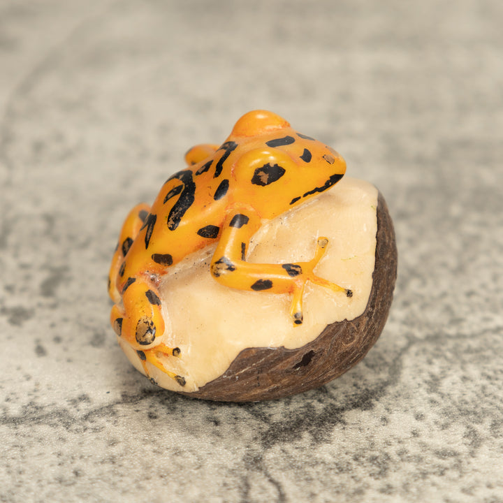 Vintage Frog Tagua Nut Carving