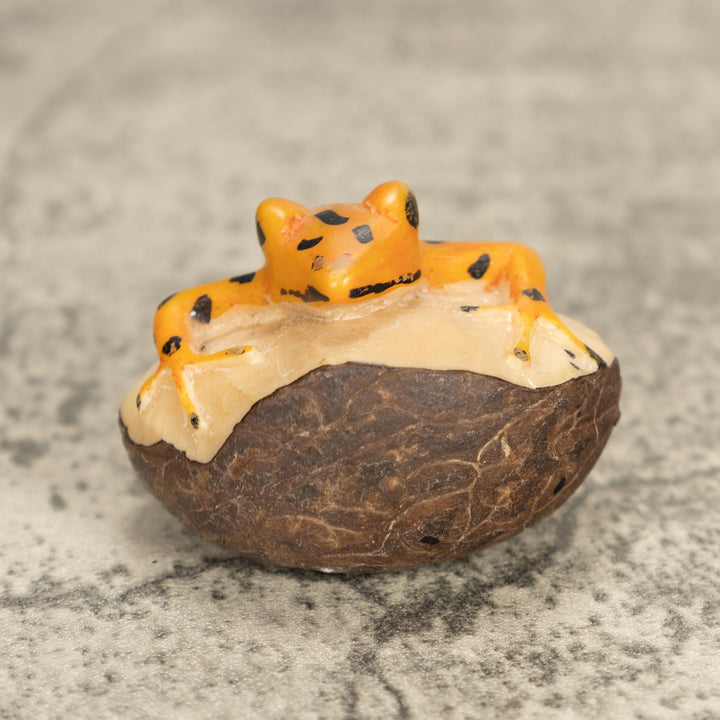 Vintage Frog Tagua Nut Carving