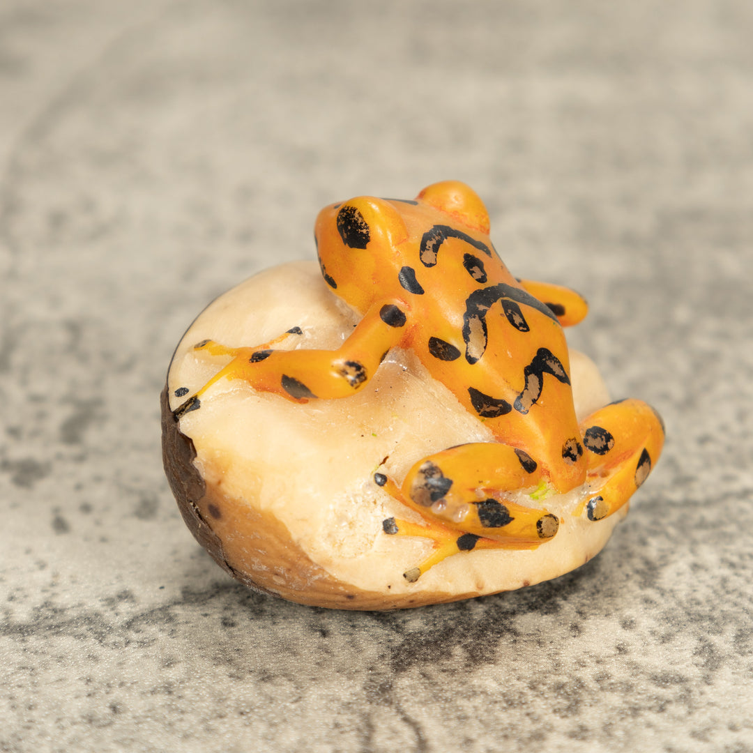 Vintage Frog Tagua Nut Carving