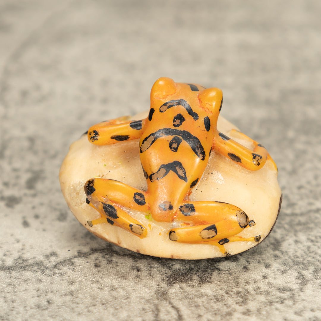 Vintage Frog Tagua Nut Carving