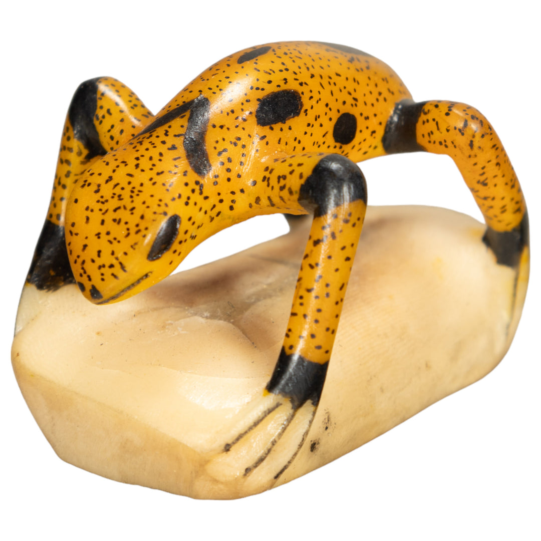 Vintage Frog Tagua Nut Carving