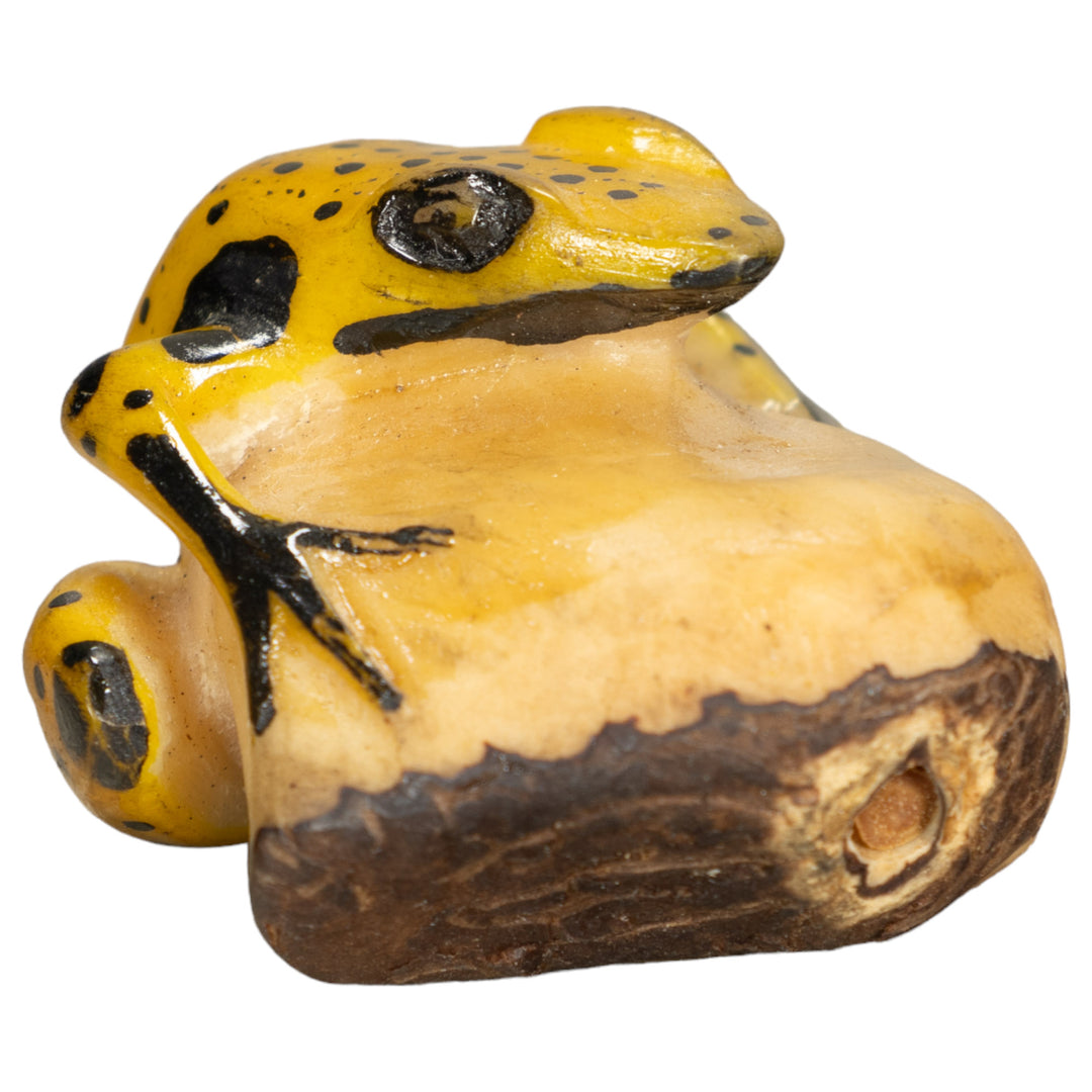 Vintage Frog Tagua Nut Carving