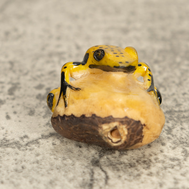 Vintage Frog Tagua Nut Carving