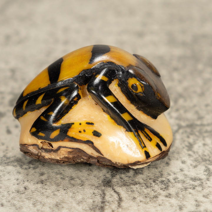 Vintage Frog Tagua Nut Carving