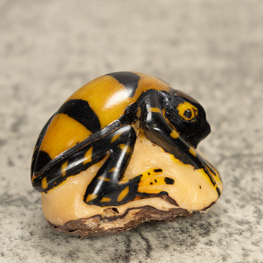 Vintage Frog Tagua Nut Carving
