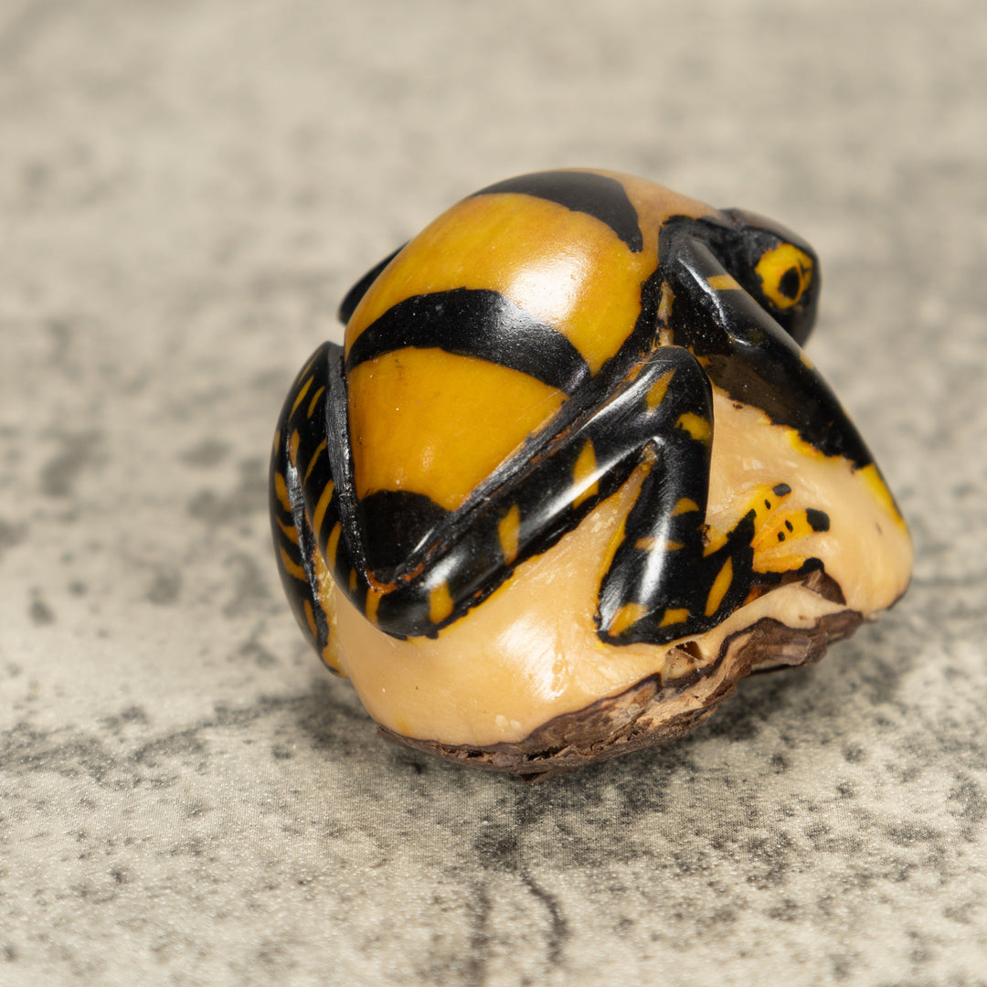 Vintage Frog Tagua Nut Carving