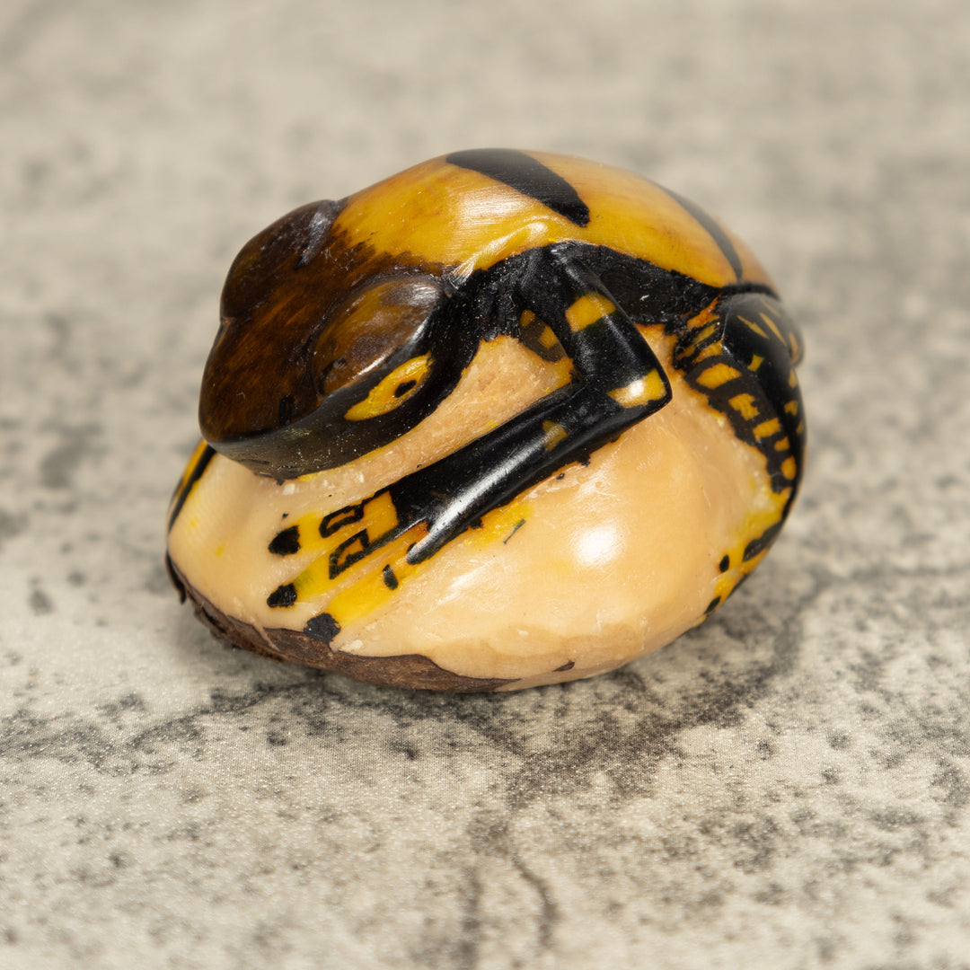 Vintage Frog Tagua Nut Carving