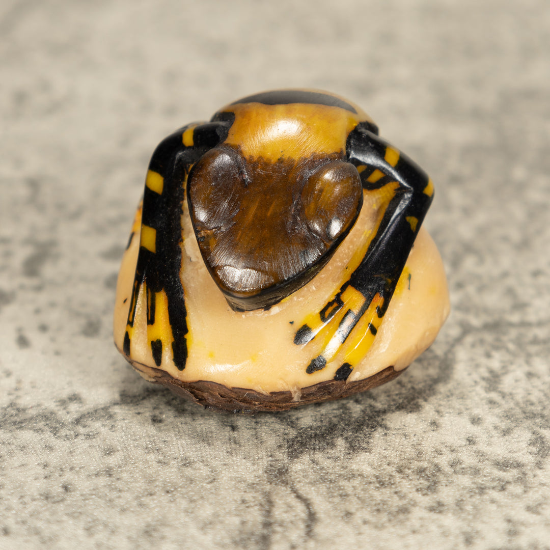 Vintage Frog Tagua Nut Carving