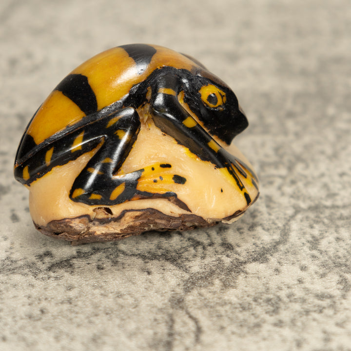 Vintage Frog Tagua Nut Carving