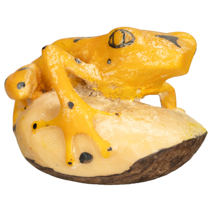 Vintage Frog Tagua Nut Carving