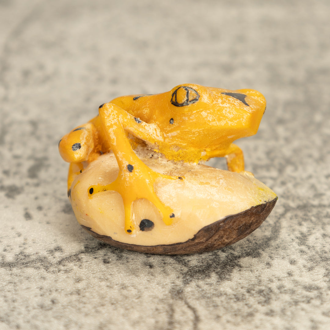 Vintage Frog Tagua Nut Carving