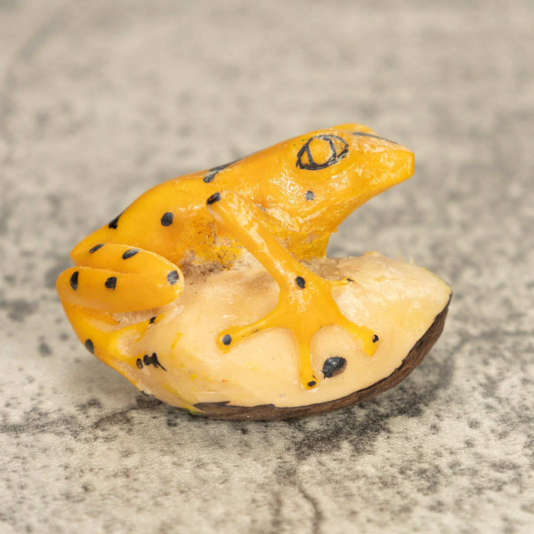 Vintage Frog Tagua Nut Carving