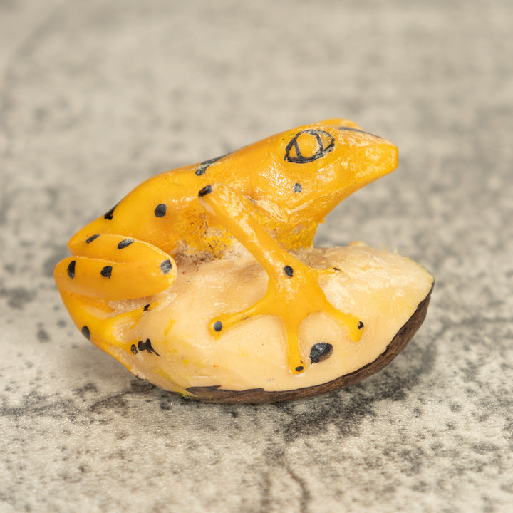 Vintage Frog Tagua Nut Carving