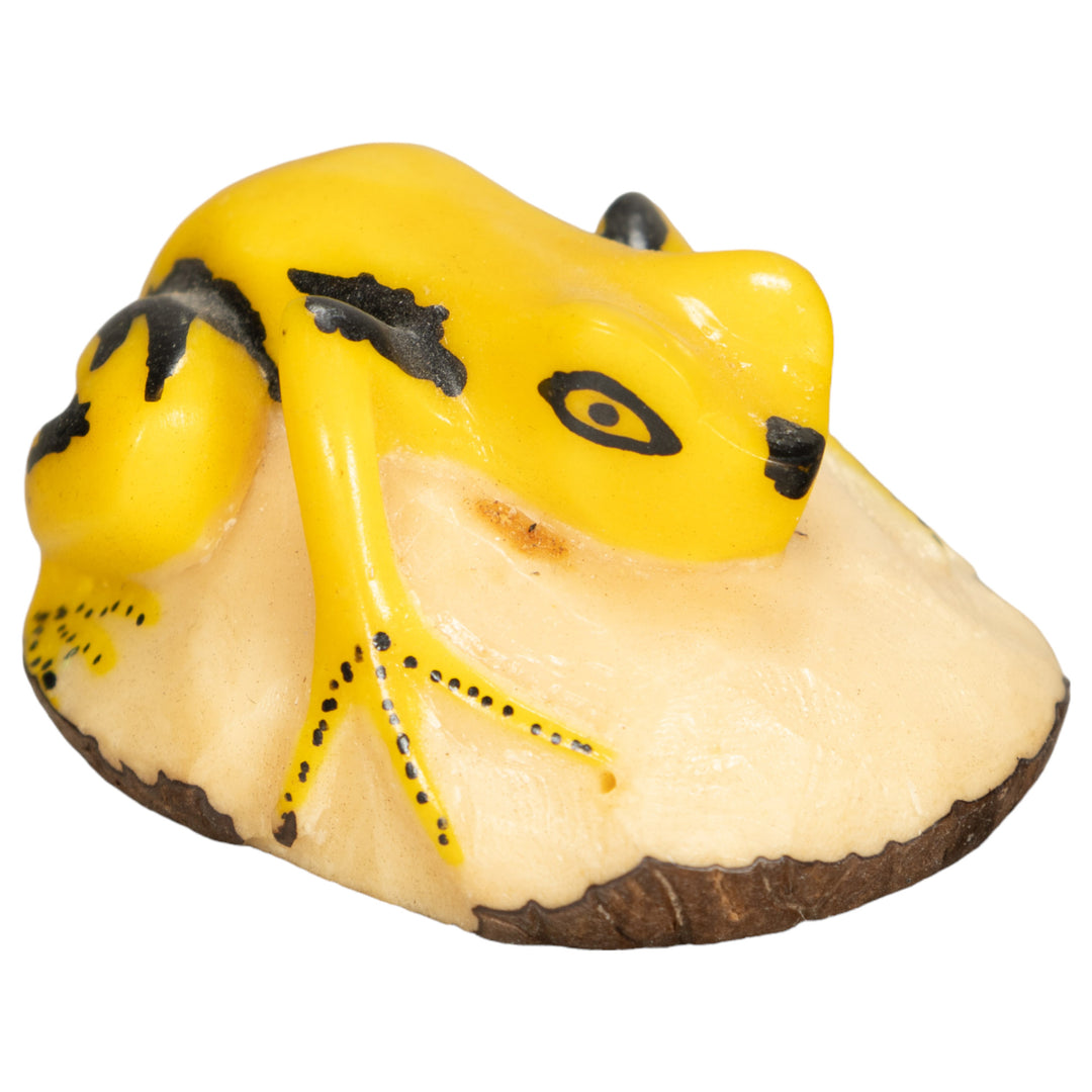Vintage Frog Tagua Nut Carving