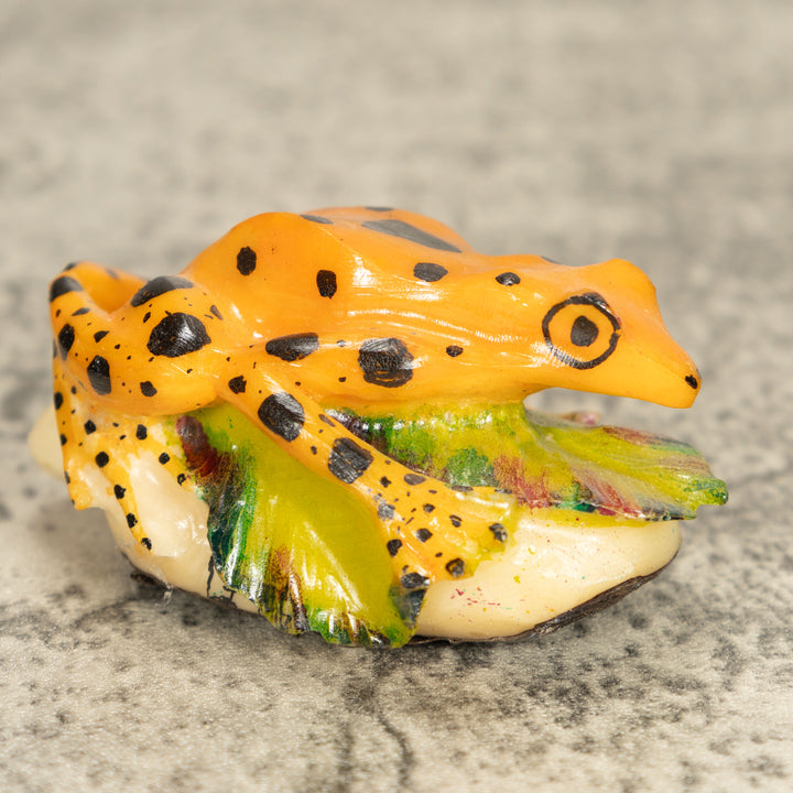 Vintage Frog Tagua Nut Carving