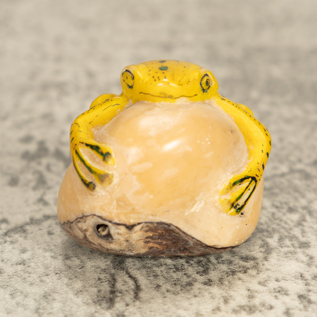 Vintage Frog Tagua Nut Carving