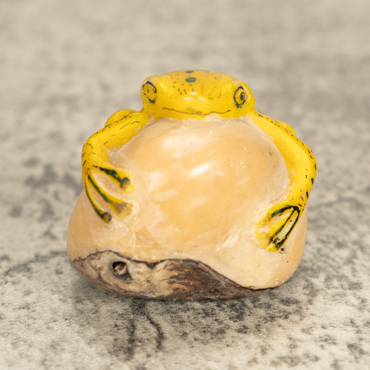 Vintage Frog Tagua Nut Carving