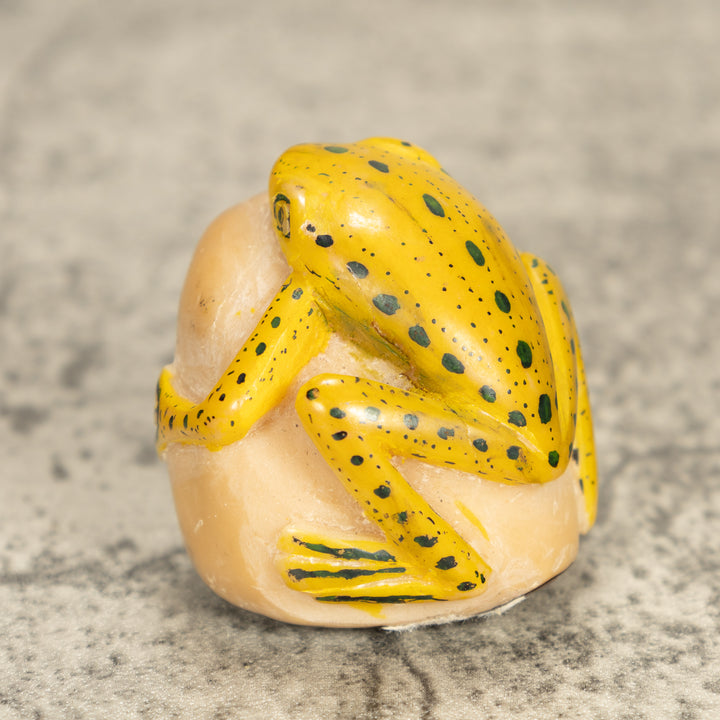 Vintage Frog Tagua Nut Carving