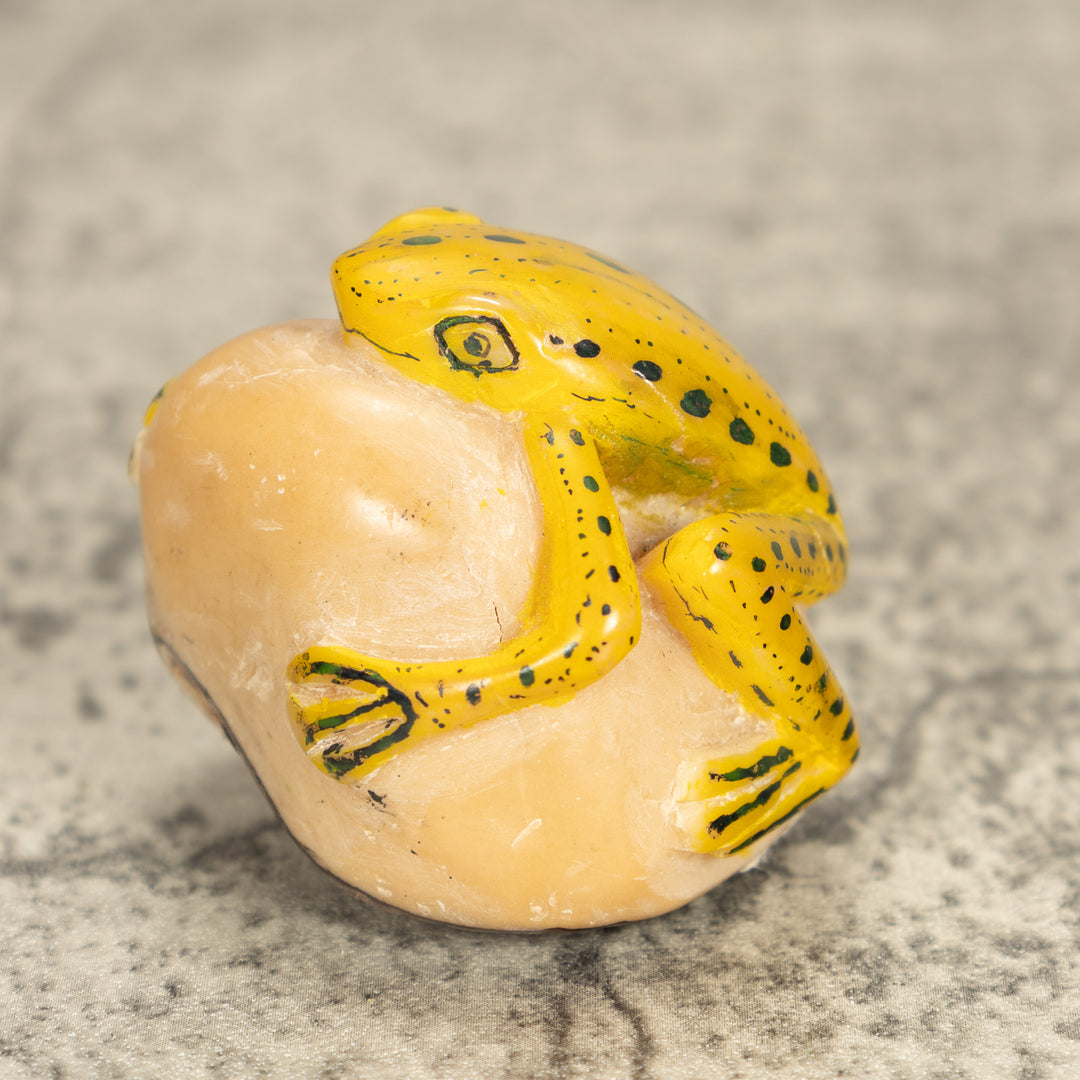 Vintage Frog Tagua Nut Carving