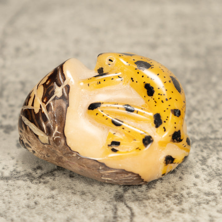 Vintage Frog Tagua Nut Carving