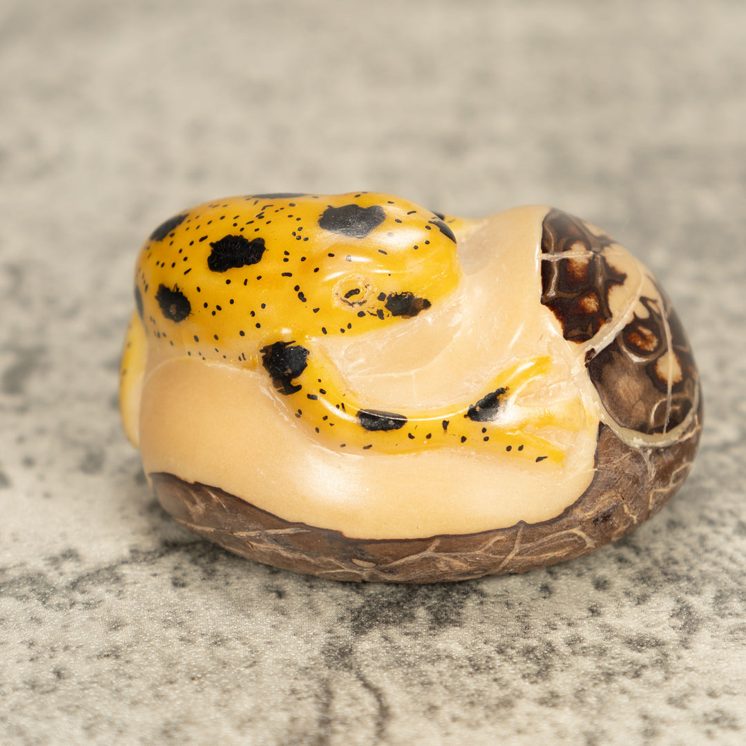 Vintage Frog Tagua Nut Carving