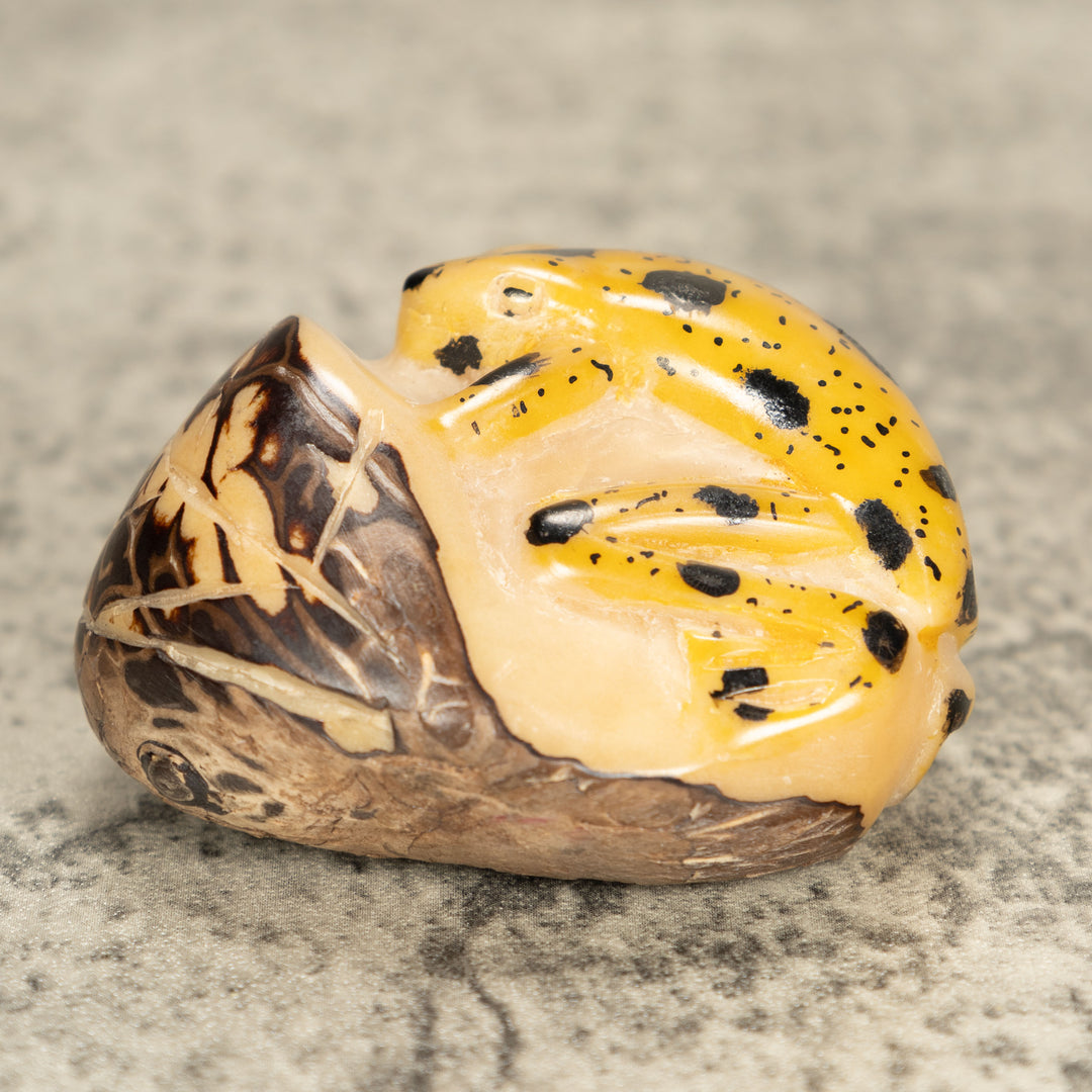 Vintage Frog Tagua Nut Carving
