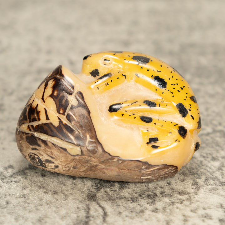 Vintage Frog Tagua Nut Carving