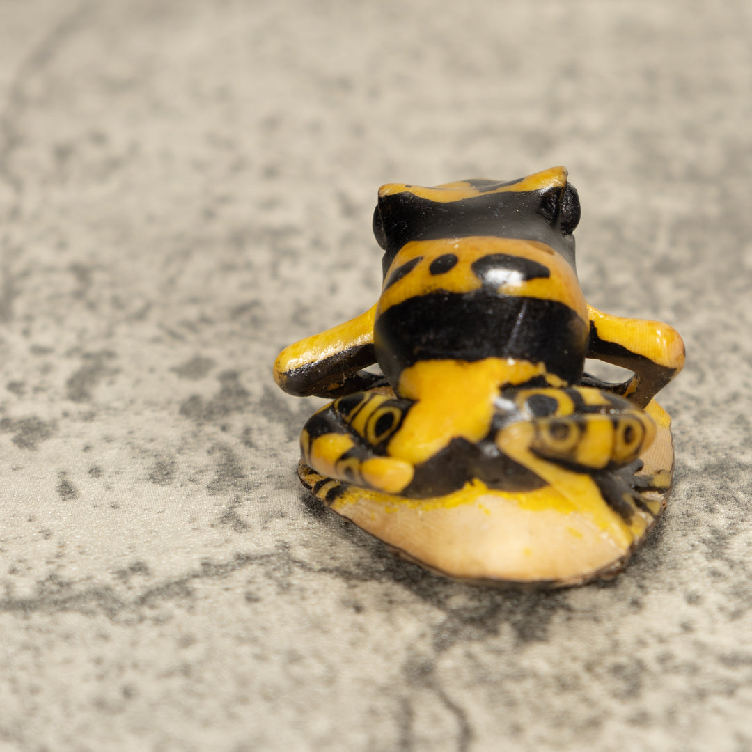 Vintage Frog Tagua Nut Carving