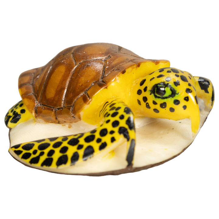 Sea Turtle Tagua Nut Carving