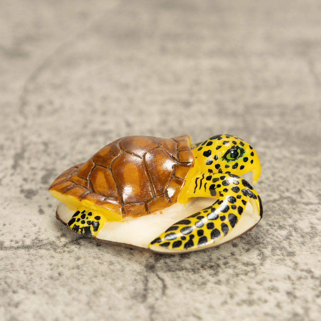 Sea Turtle Tagua Nut Carving
