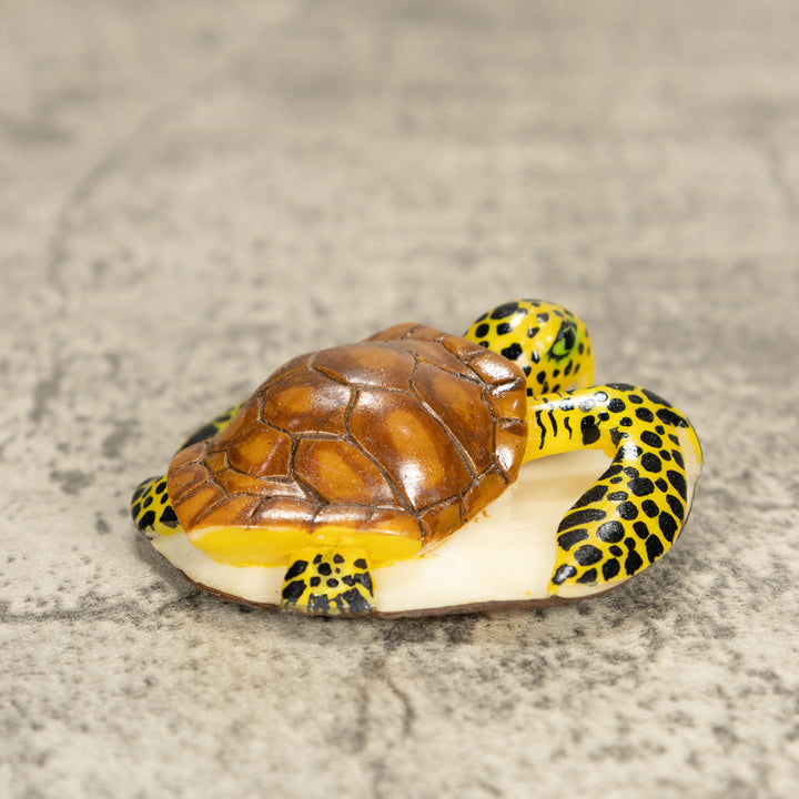 Sea Turtle Tagua Nut Carving