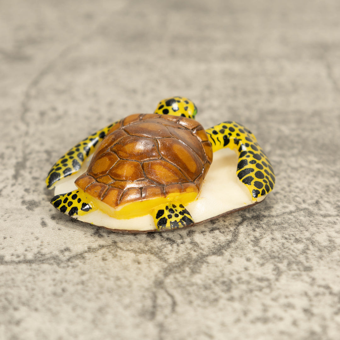 Sea Turtle Tagua Nut Carving