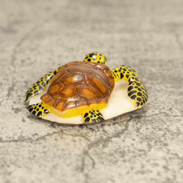 Sea Turtle Tagua Nut Carving