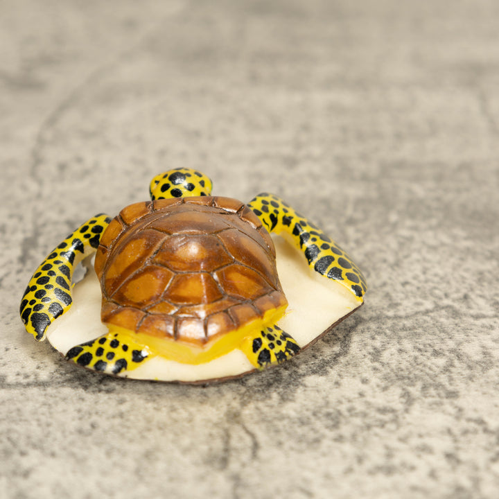 Sea Turtle Tagua Nut Carving