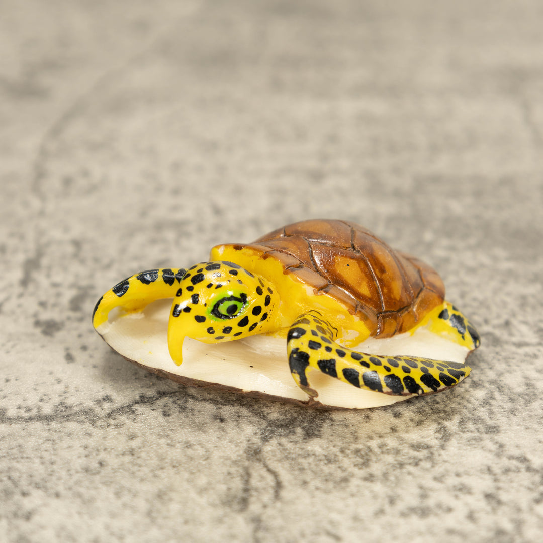 Sea Turtle Tagua Nut Carving