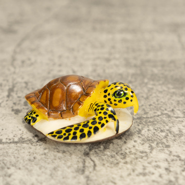 Sea Turtle Tagua Nut Carving