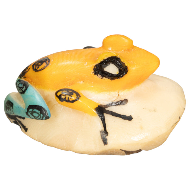 Vintage Poison Dart Tagua Nut Carving