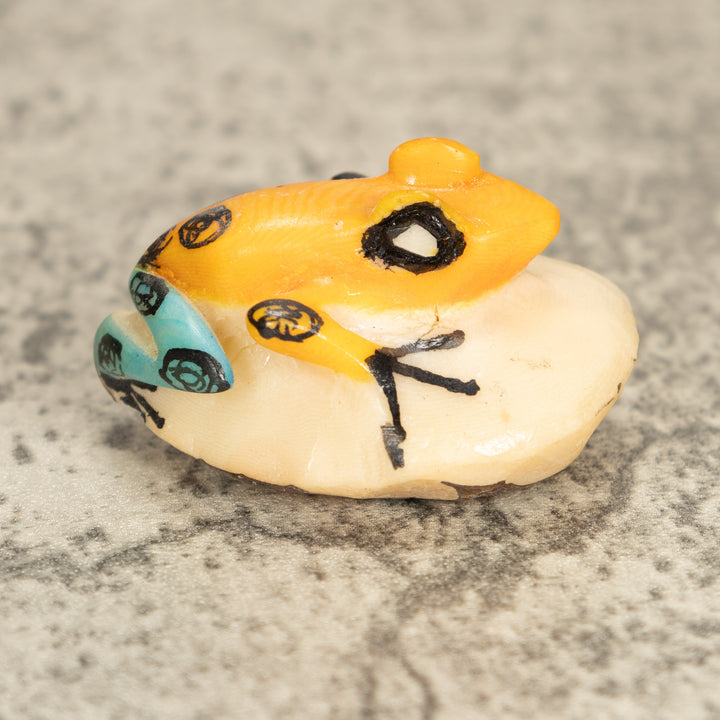 Vintage Poison Dart Tagua Nut Carving