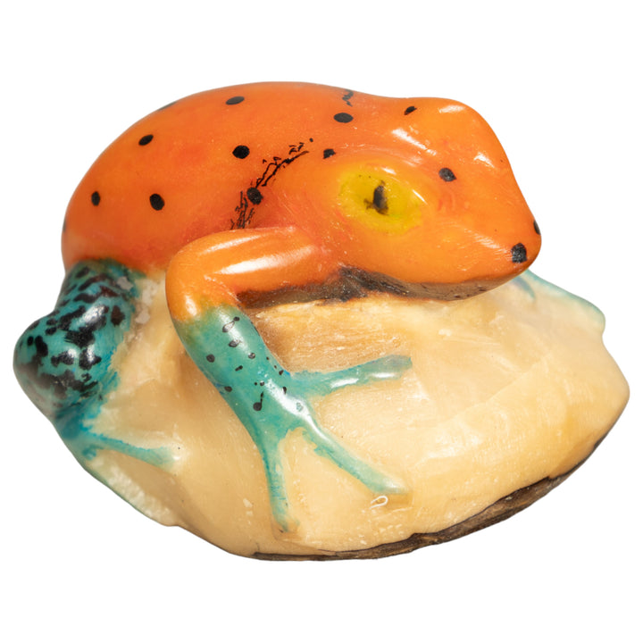 Vintage Poison Dart Tagua Nut Carving