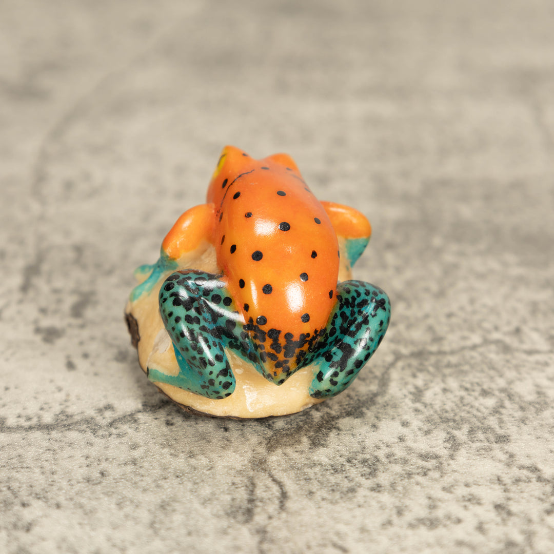 Vintage Poison Dart Tagua Nut Carving