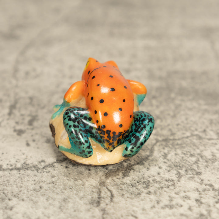 Vintage Poison Dart Tagua Nut Carving