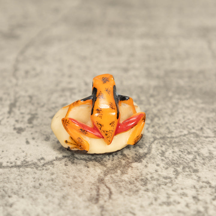 Vintage Poison Dart Tagua Nut Carving