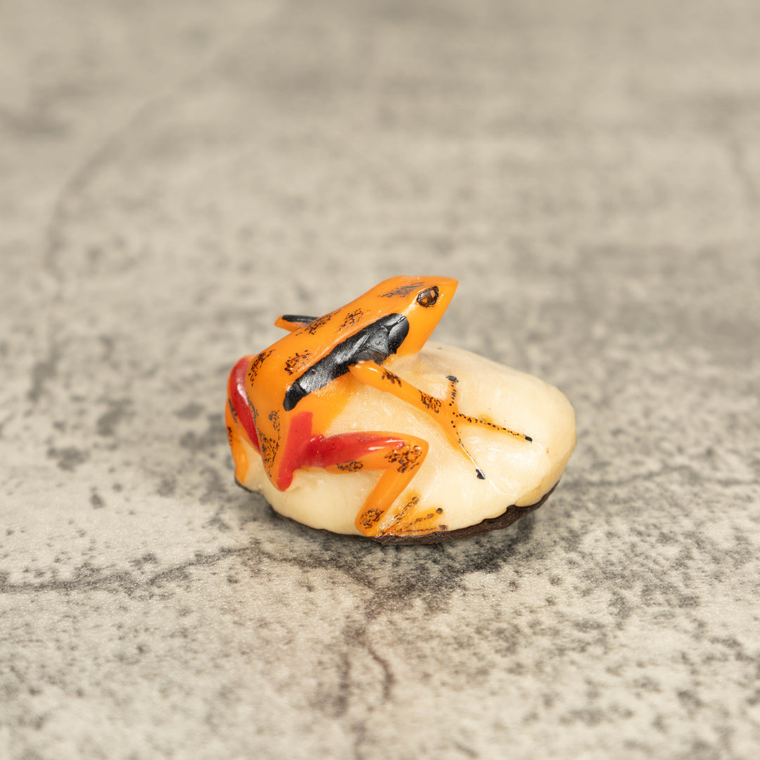 Vintage Poison Dart Tagua Nut Carving