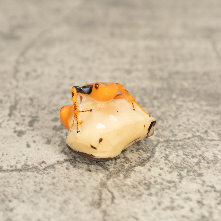 Vintage Poison Dart Tagua Nut Carving