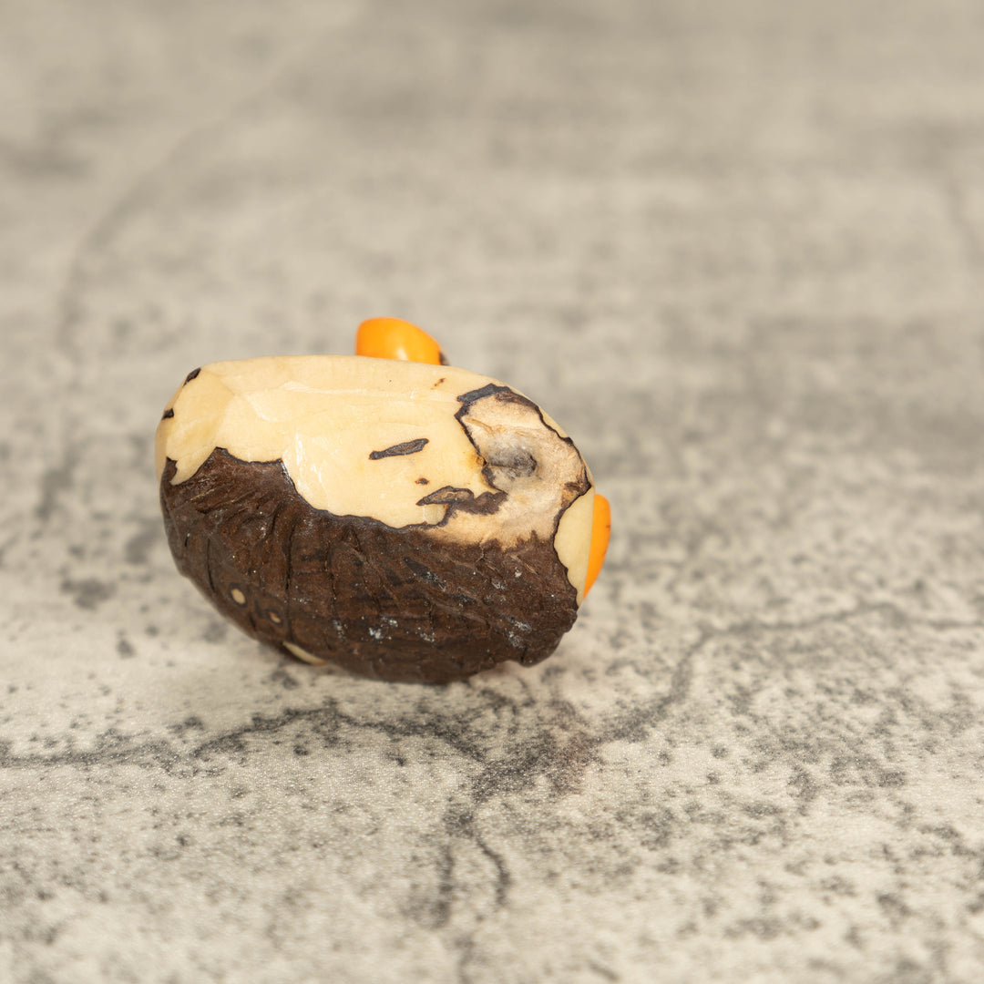 Vintage Poison Dart Tagua Nut Carving