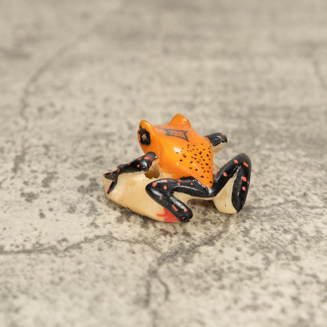 Vintage Poison Dart Tagua Nut Carving